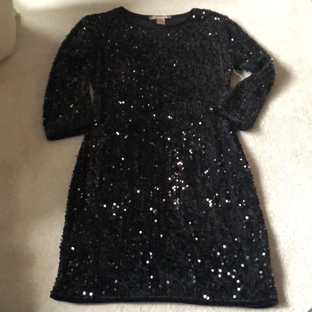 Black sequin dress!